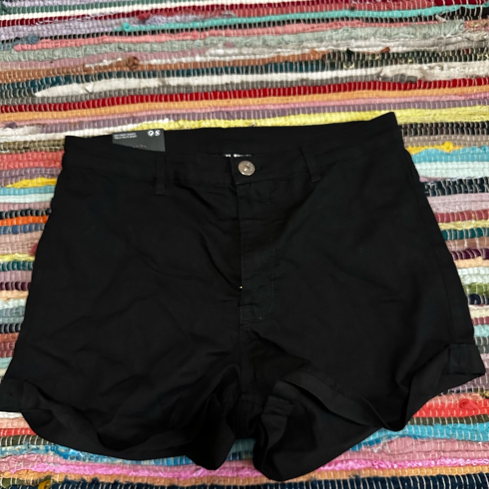 H&M Black High Waist Women's Shorts